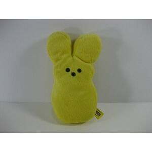 PEEPS EASTER CANDY Yellow Bunny 6"‎ Plush Bean Bag Bottom Stuffed Toy SMALL